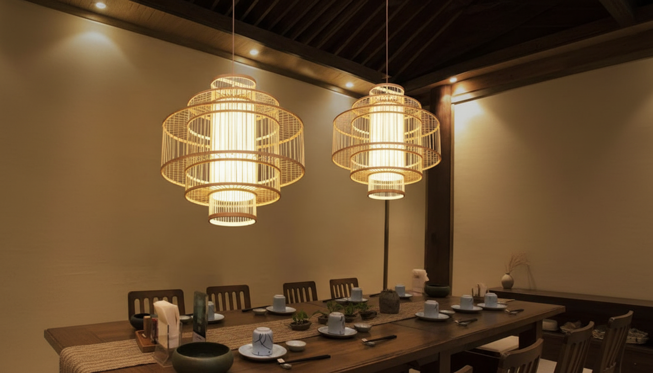 Warm Bamboo & Rattan Pendant Chandelier Style Guide
